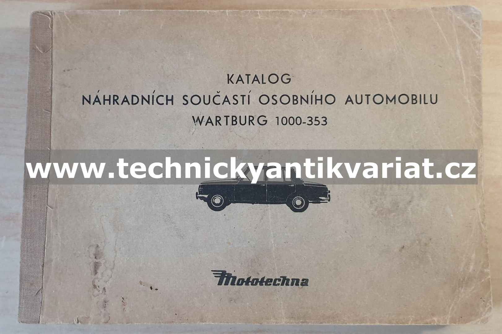 Wartburg 1000 - 353 - seznam náhradních dílů (1967)