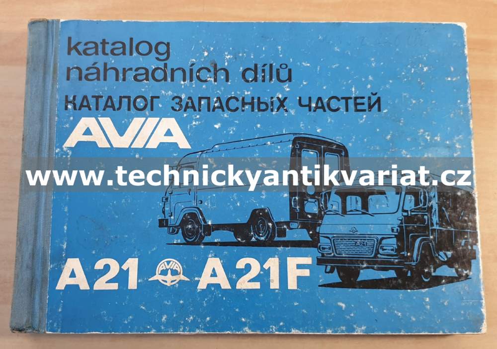 Avia A21, A21F - katalog náhradních dílů (1987)