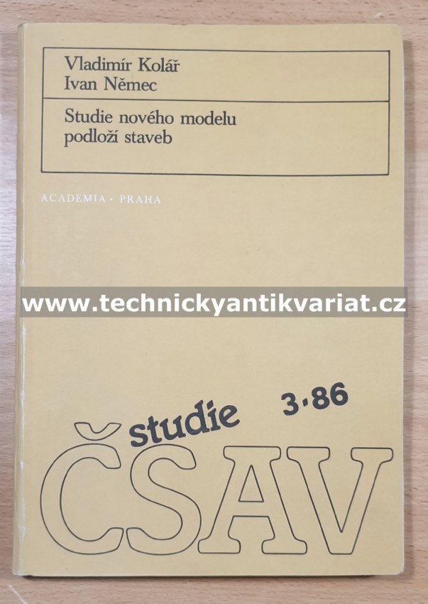 Studie nového modelu podloží staveb - Kolář, Němec (1986)