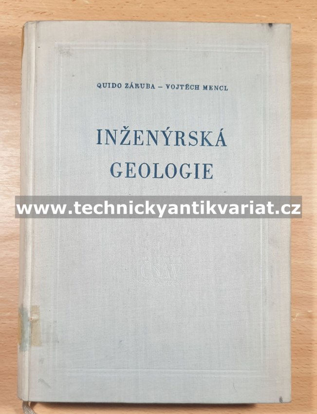 Inženýrská geologie - Záruba, Mencl (1957)