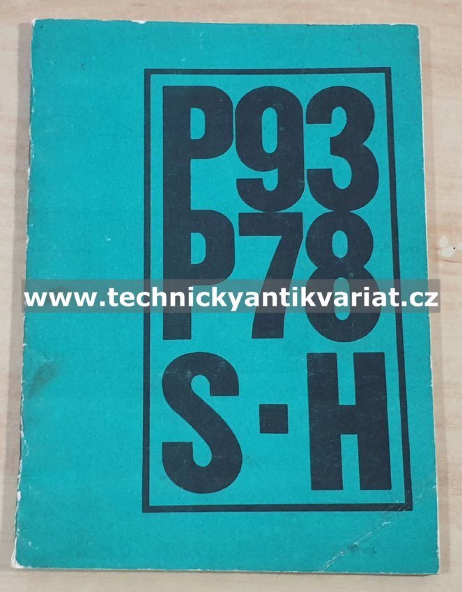 Přívěs P93s P78s - návod, katalog (1978)