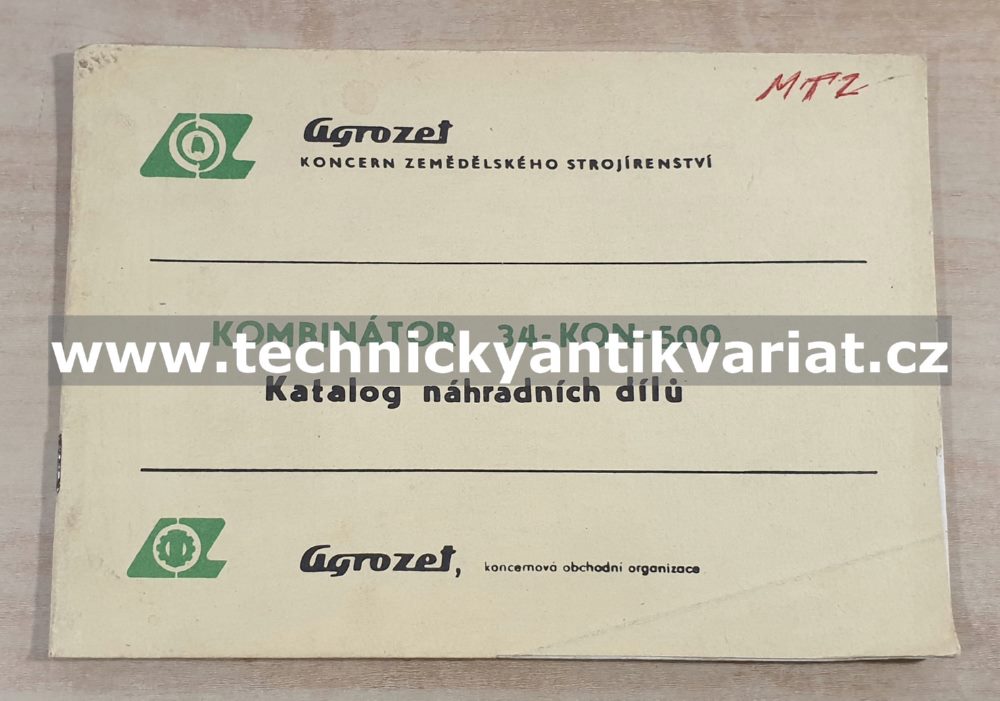 Kombinátor 34-KON-500 - katalog náhradních dílů