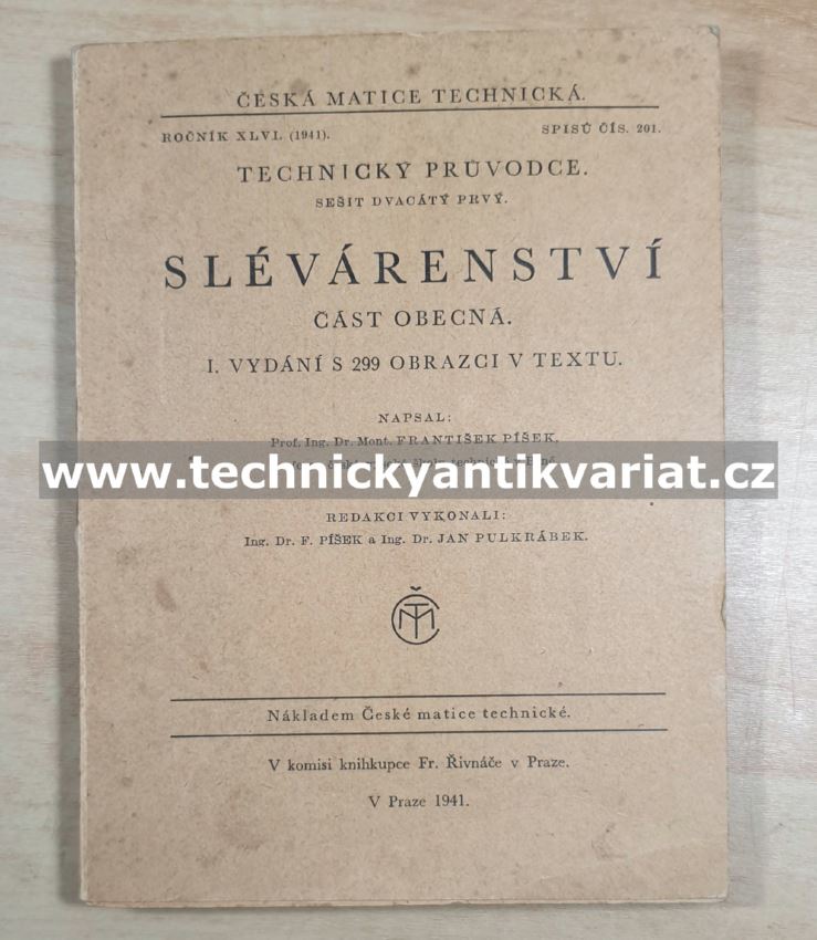 Slévárenství - Píšek (1941)