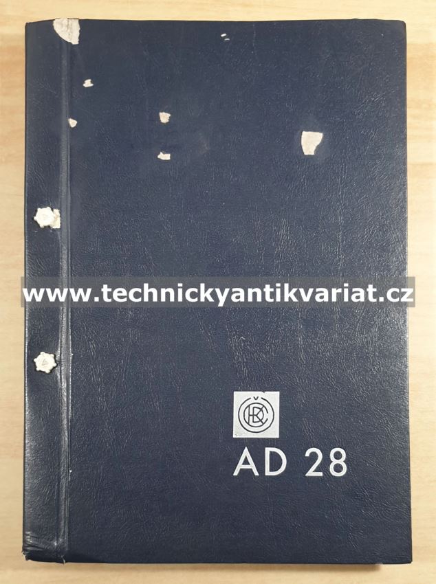 Automobilový jeřáb AD 28 - technický popis, konstrukce, návod o obsluze (1985)