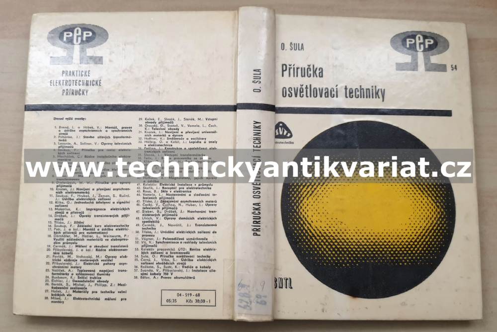 Příručka osvětlovací techniky - Otto Šula (1969)