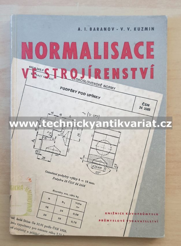 Normalisace ve strojírenství - Baranov, Kuzmin (1951)