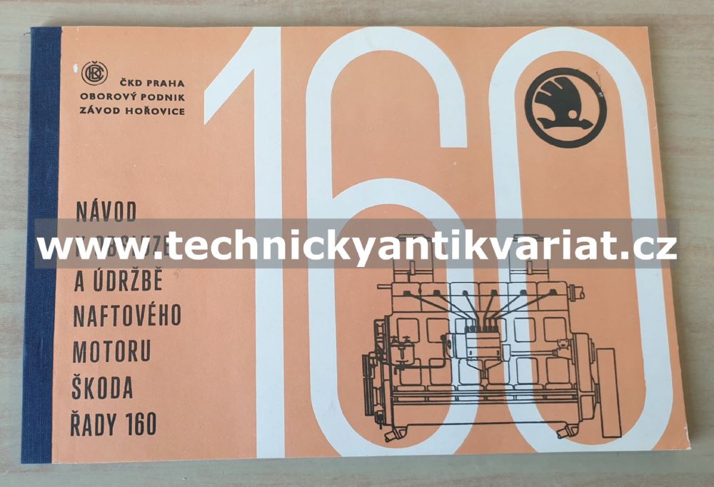 Škoda 160 naftový motor - návod k obsluze (1970)