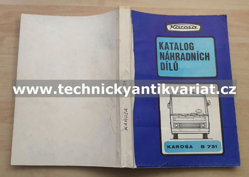 Karosa B731 - katalog náhradních dílů (1982)
