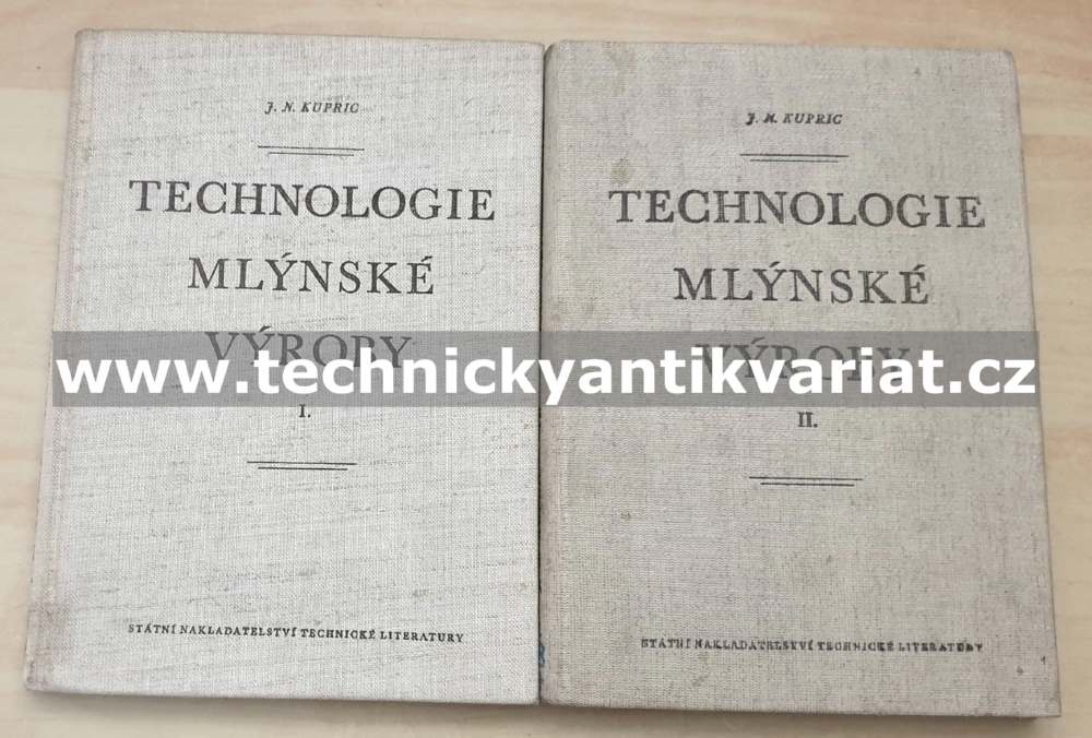 Technologie mlýnské výroby I.II. - J.N.Kupric (1954,1955)