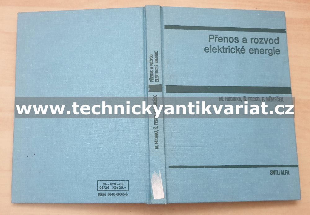 Přenos a rozvod elektrické energie - Hodinka, Fecko, Němeček (1989)