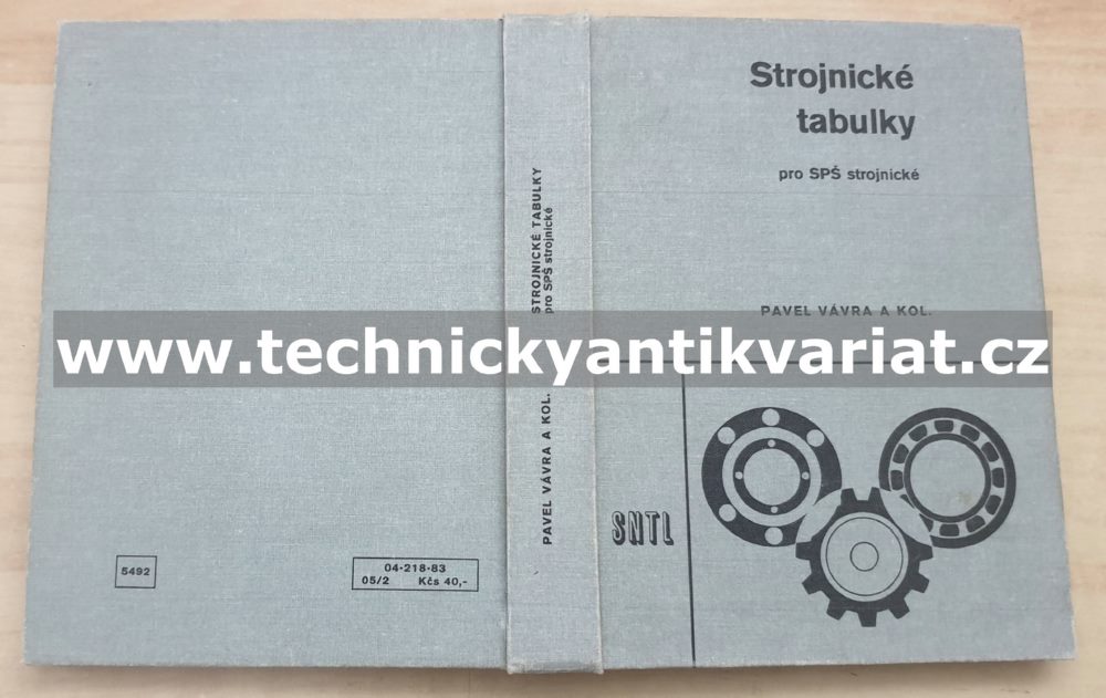Strojnické tabulky - Pavel Vávra (1983)