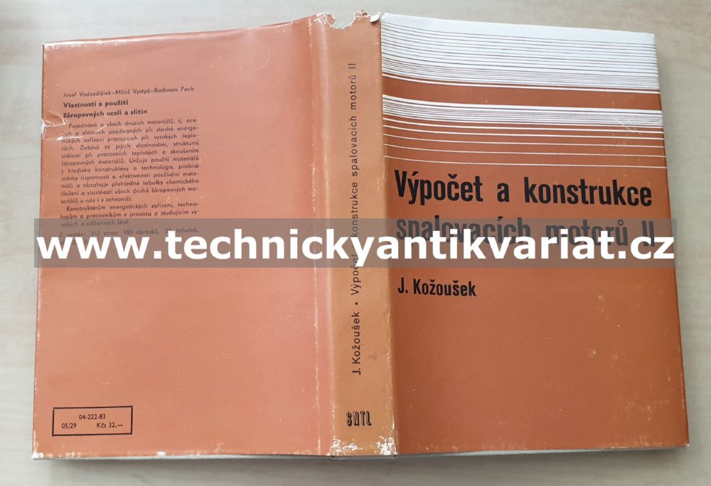 Výpočet a konstrukce spalovacích motorů II. - Josef Kožůšek (1983)