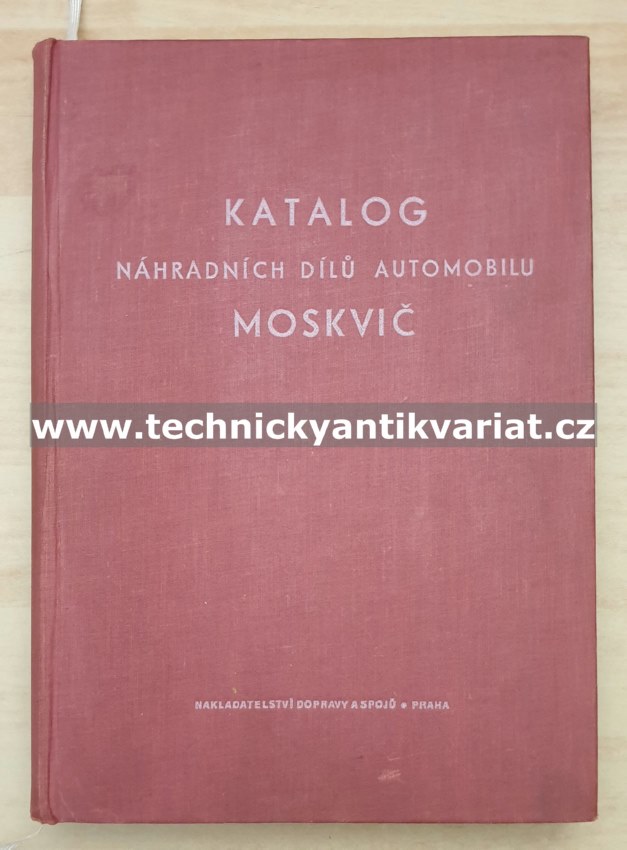 Moskvič 407, 410H, 411, 423H, 430 - katalog náhradních dílů (1962)