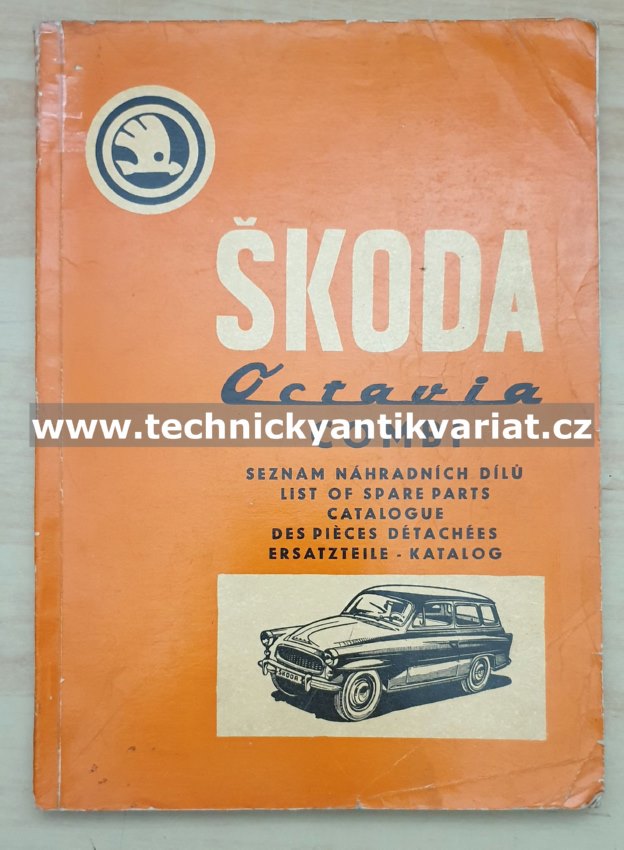 Škoda Octavia Combi - seznam náhradních dílů (1967)