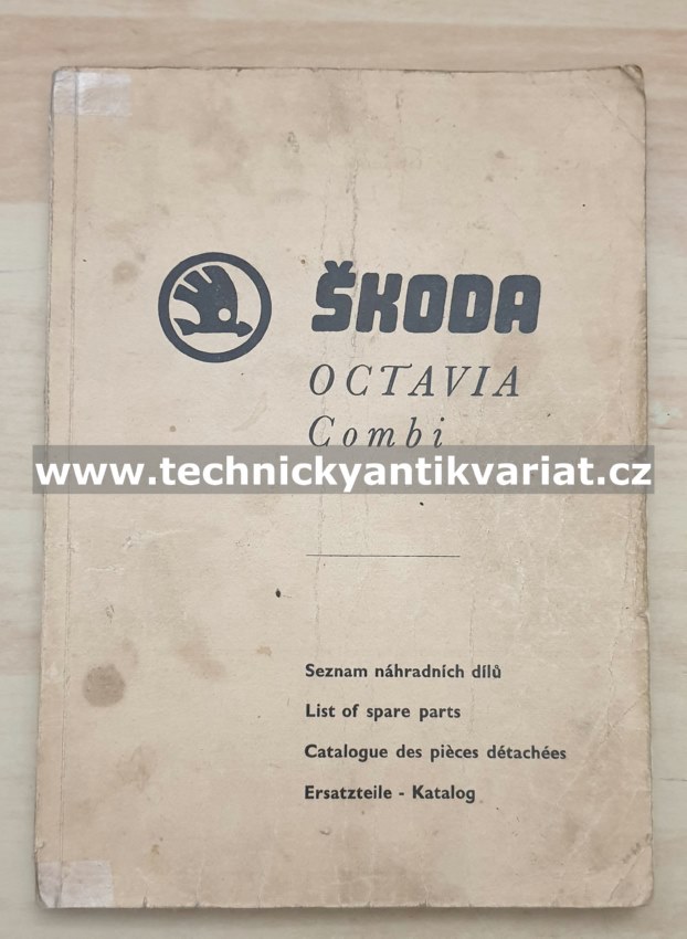 Škoda Octavia Combi - seznam náhradních dílů (1965)