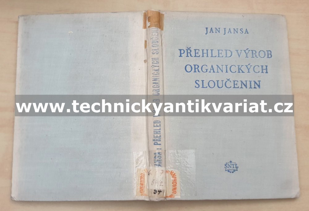 Přehled výroby organických sloučenin - Jan Jansa (1954)