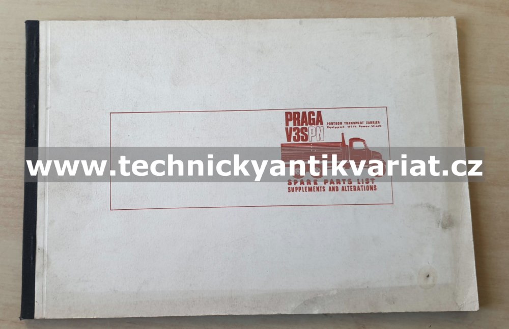 Praga V3S PN - Spare Parts list (1968)
