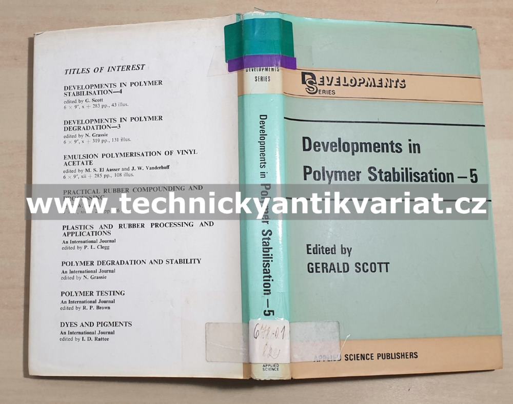 Developments in Polymer Stabilisation 5 - Gerald Scott (1982)