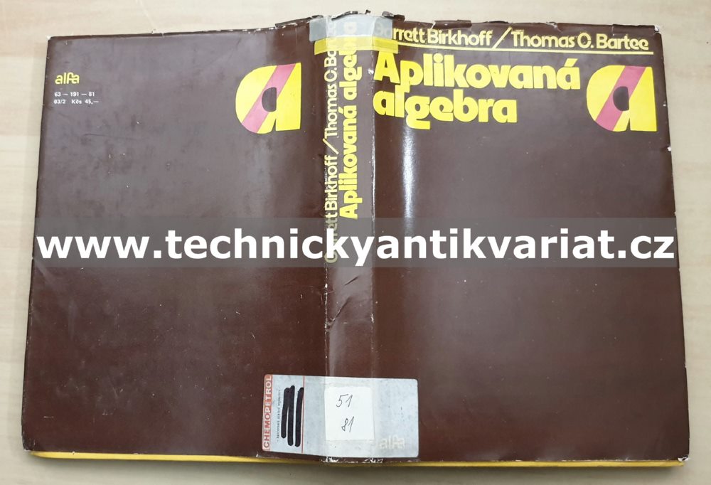 Aplikovaná algebra - Birkhoff, Bartee (1981)