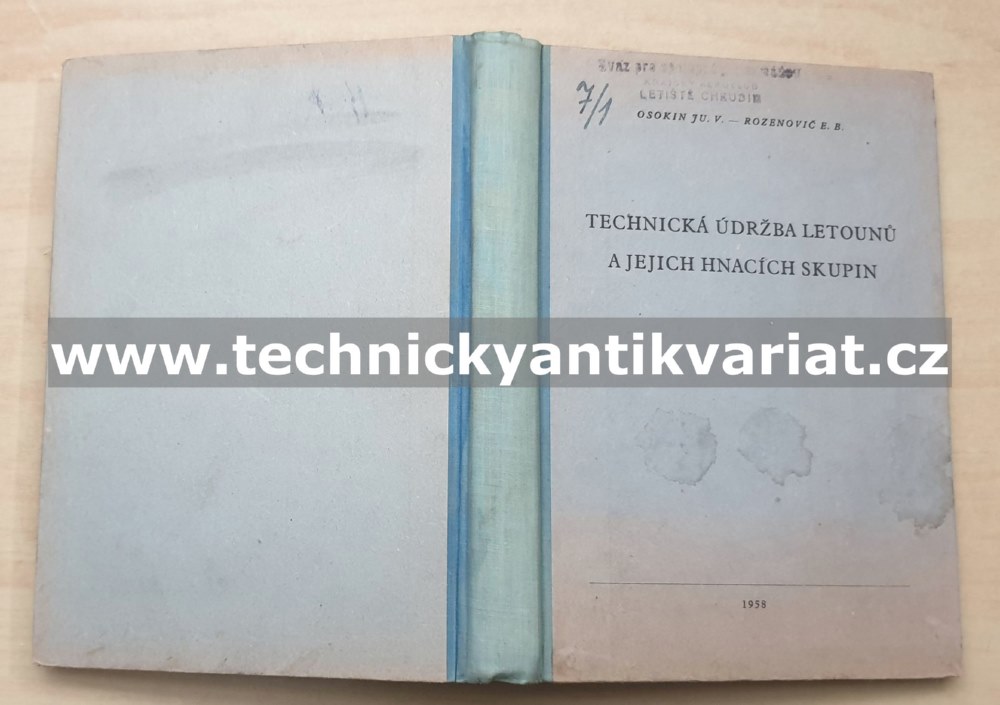 Technická údržba letounů a jejich hnacích skupin - Osokin, Rozenovič (1958)