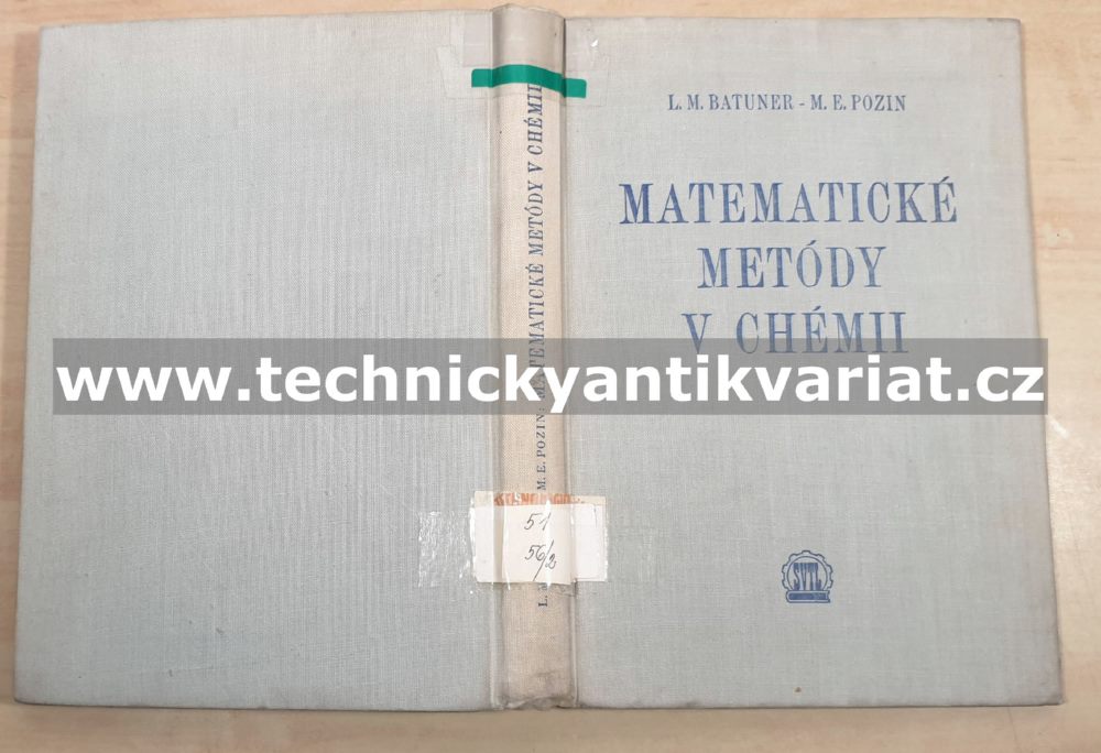 Matematické metody v chemii - Batuner, Pozin (1956)