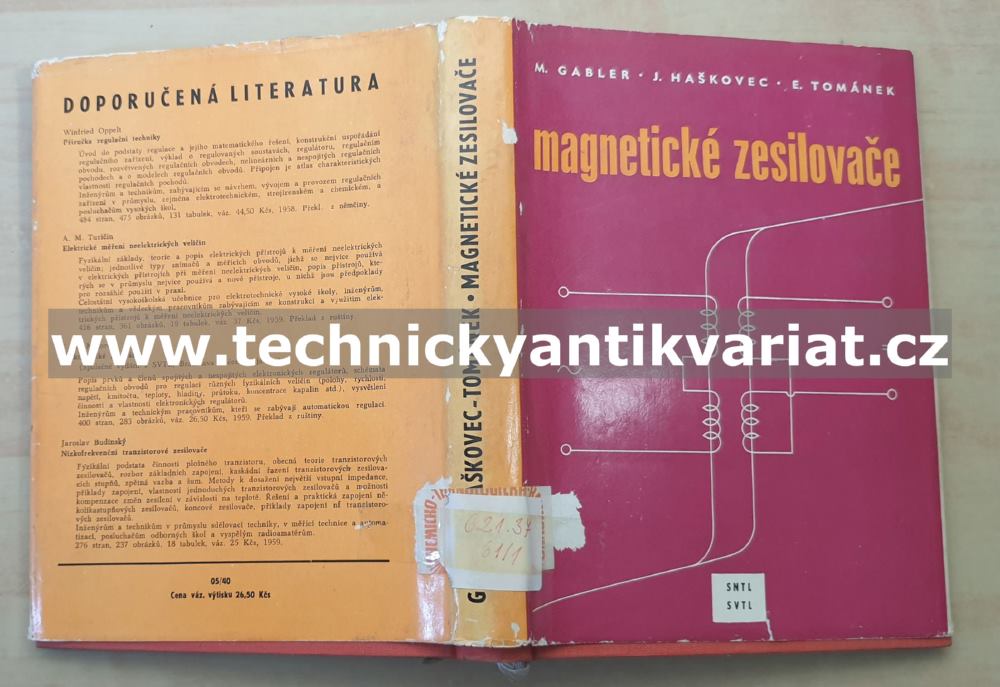 Magnetické zesilovače - Gabler, Haškovec, Tománek (1961)