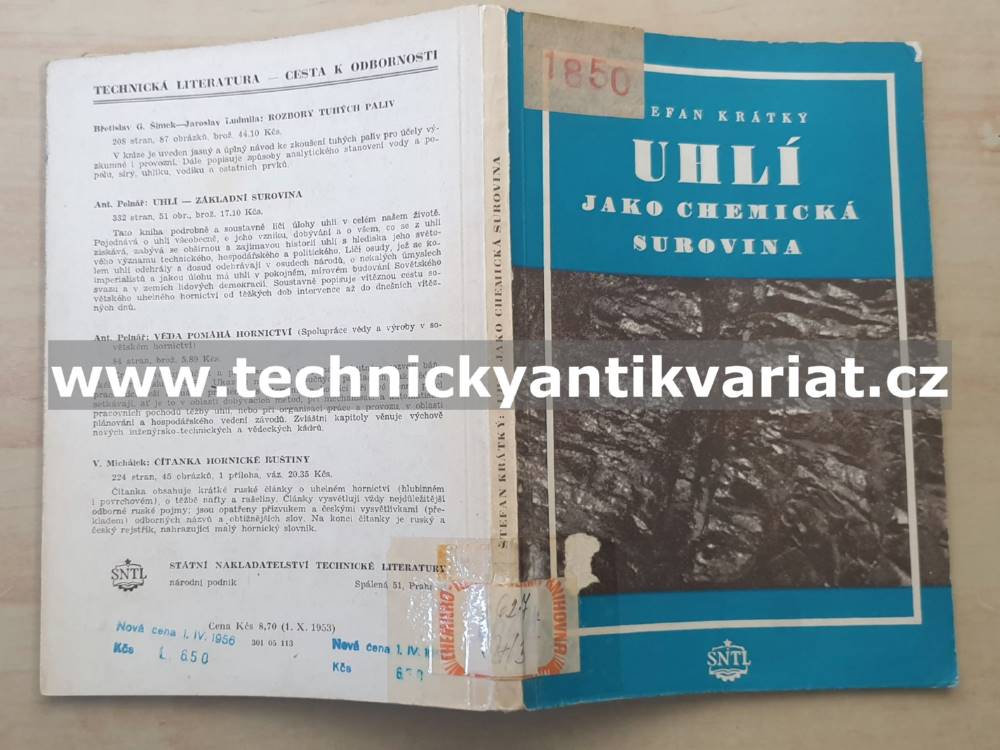 Uhlí jako chemická surovina - Štefan Krátký (1954)