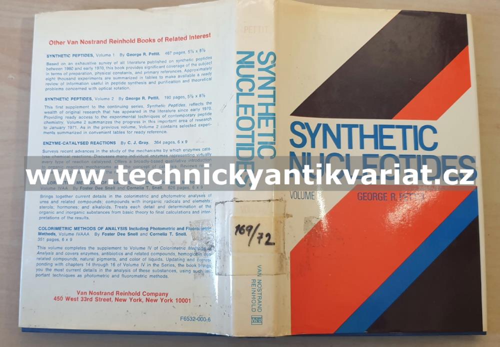 Synthetic Nucleotides Vol. I., George R. Pettit (1972)