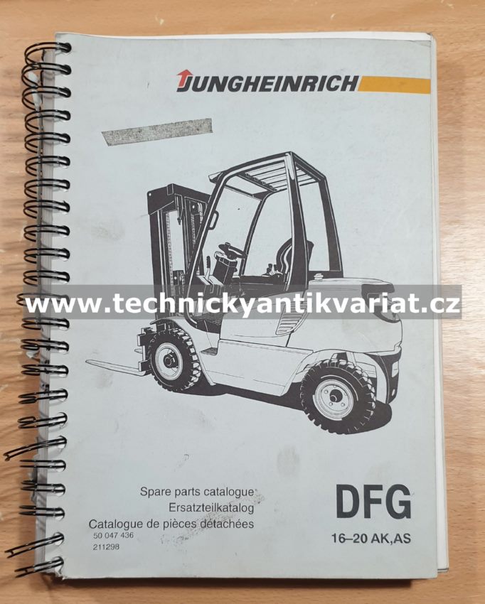 Jungheinrich DFG 16-20 AK,AS Spare parts catalogue (1998)