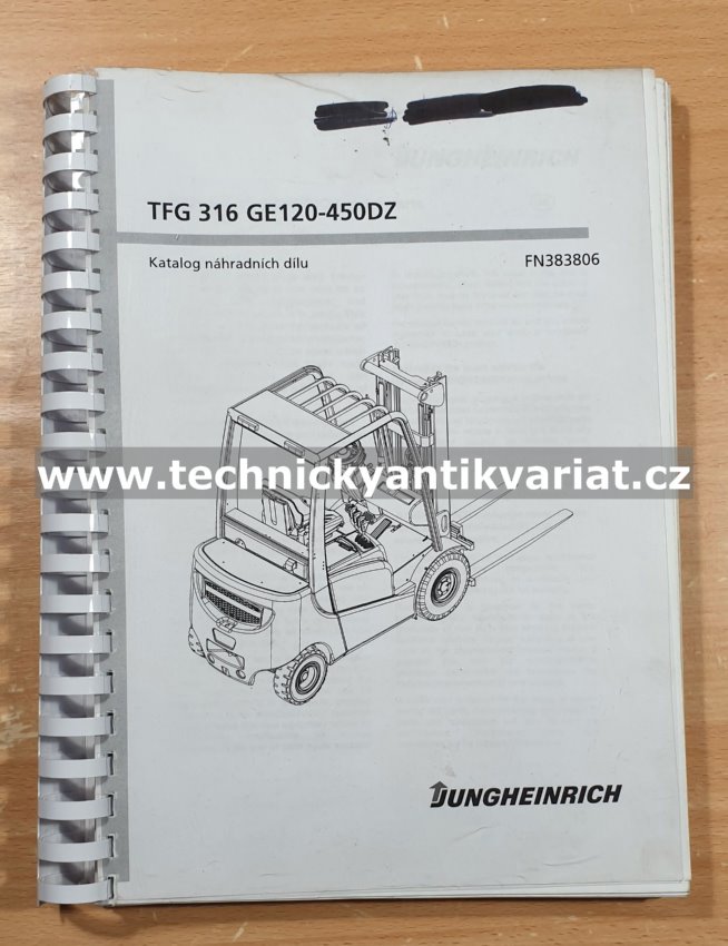 Jungheinrich TFG 316 GE120-450DZ katalog náhradních dílů (2006)