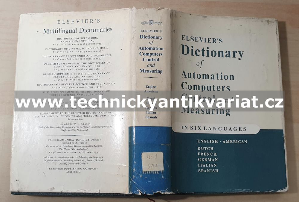 Dictionary of Automation Computers Control and Measuring (1961)