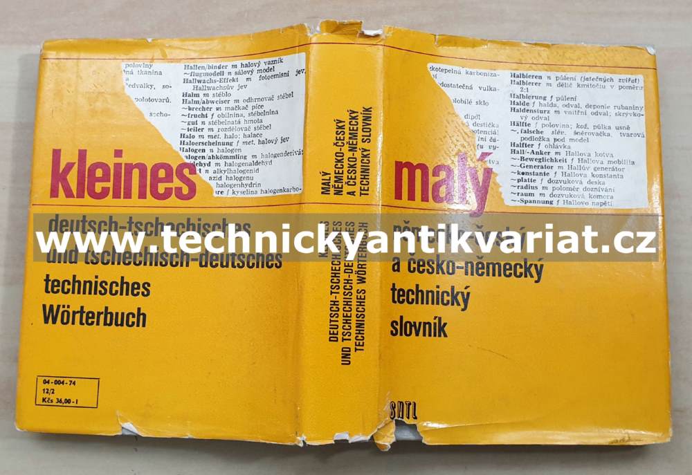 Německo-česká a česko-německý technický slovník (1974)