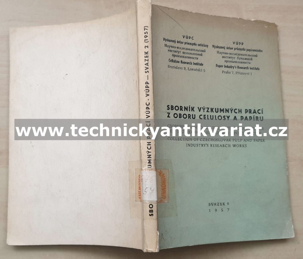 Sborník výzkumných prací z oboru velulosy a papíru 2 (1957)