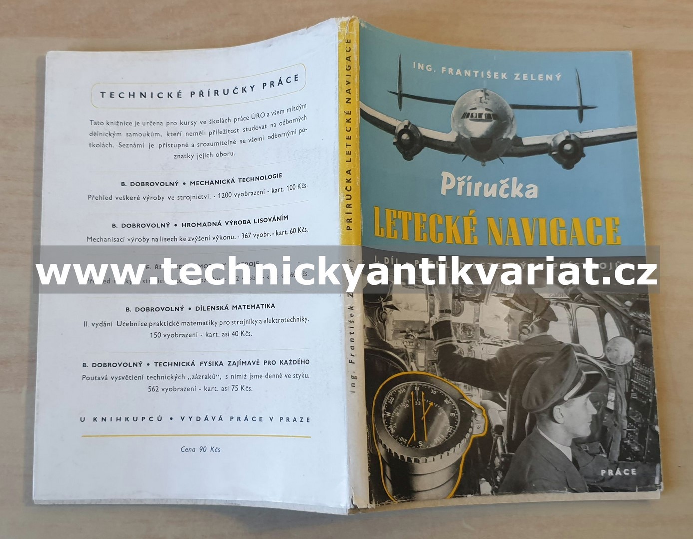 Příručka letecké navigace I.díl letecké přístroje - František Železný (1949)
