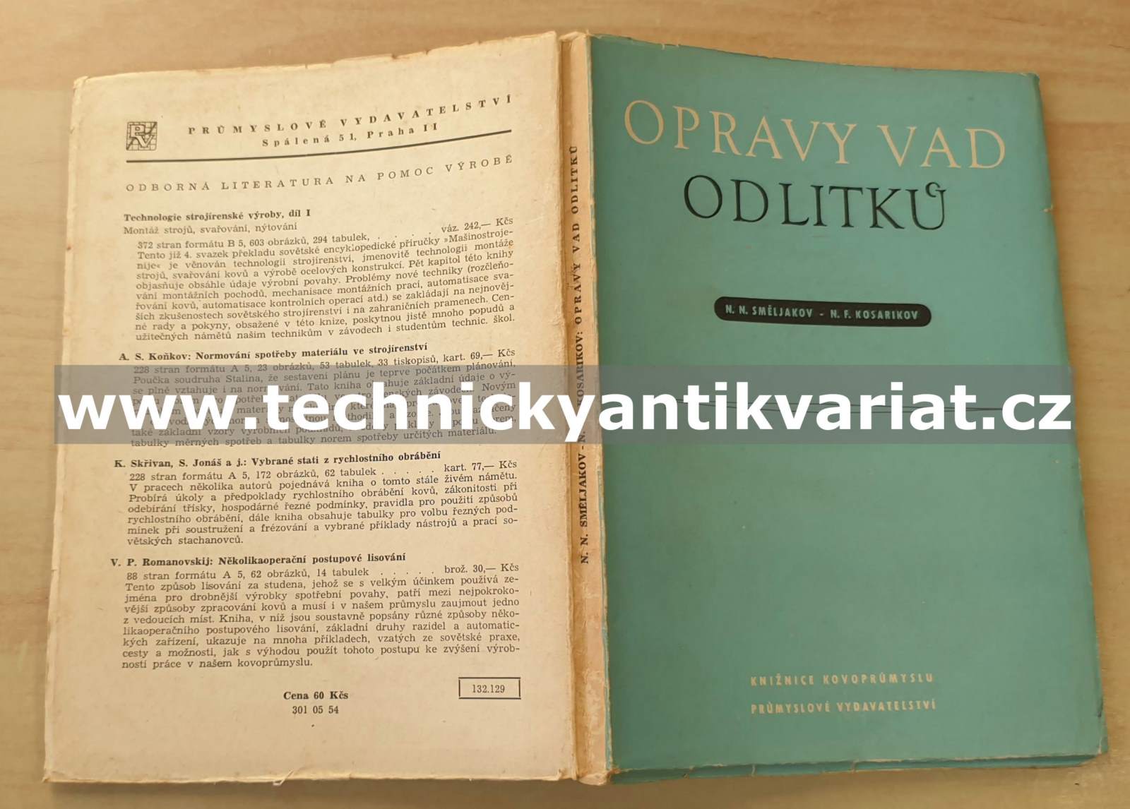 Opravy vad odlitků - Směljakov, Kosarikov (1952)