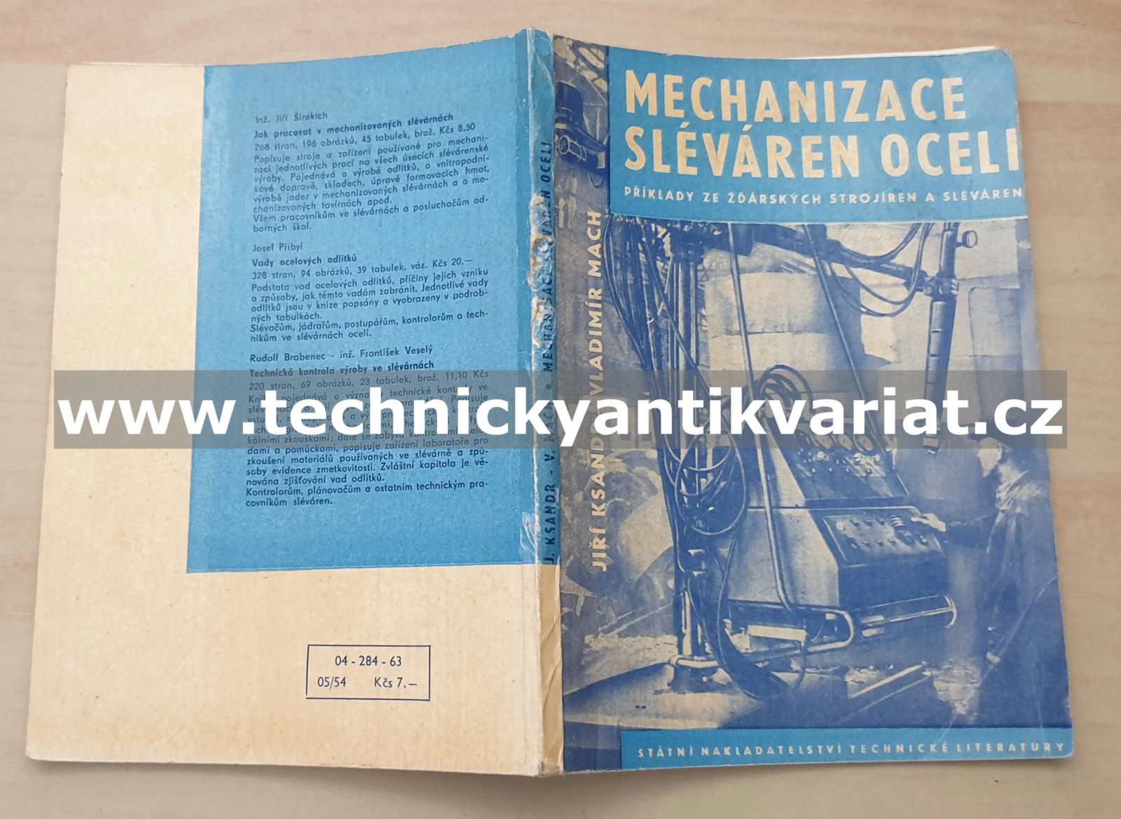 Mechanizace sléváren oceli - Ksandr, Mach (1963)