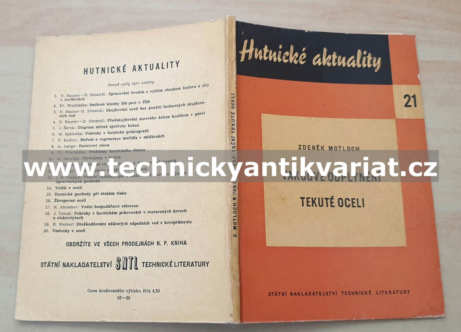 Vakuové odplynění tekuté oceli - Zdeněk Matloch (1960)