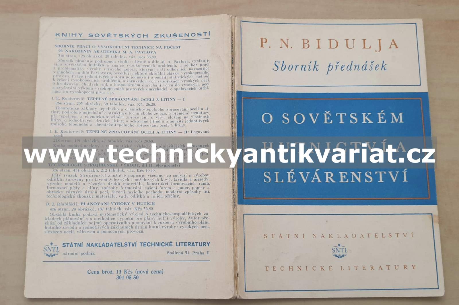 Sborník přednášek o sovětském hutnictví a slévárenství (1953)