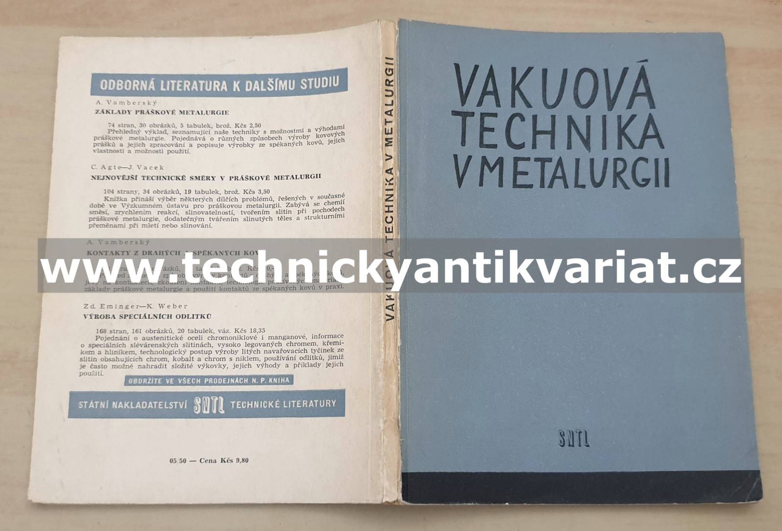 Vakuová technika v metalurgii (sborník referátů) 1957