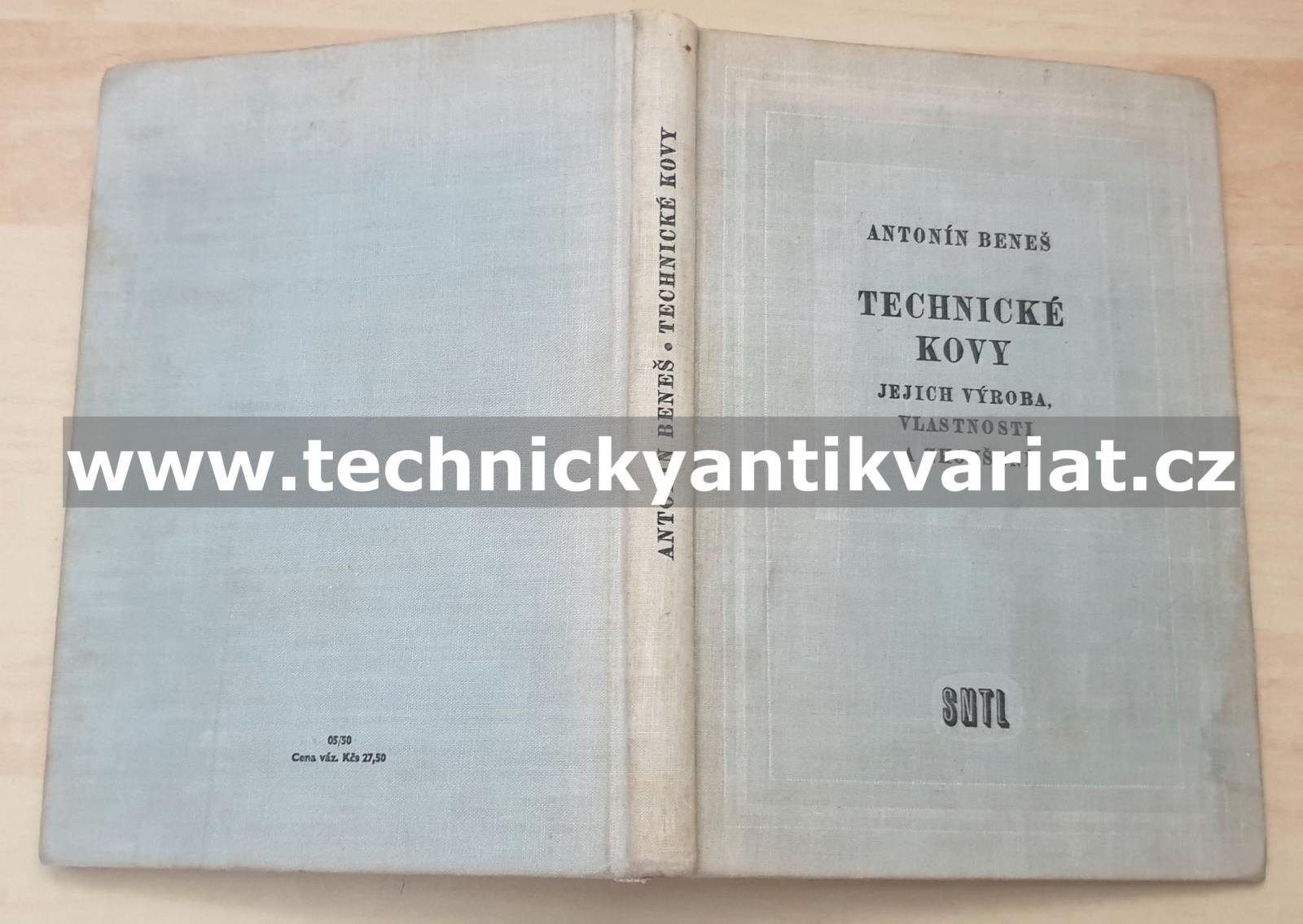 Technické kovy - Antonín Beneš (1958)