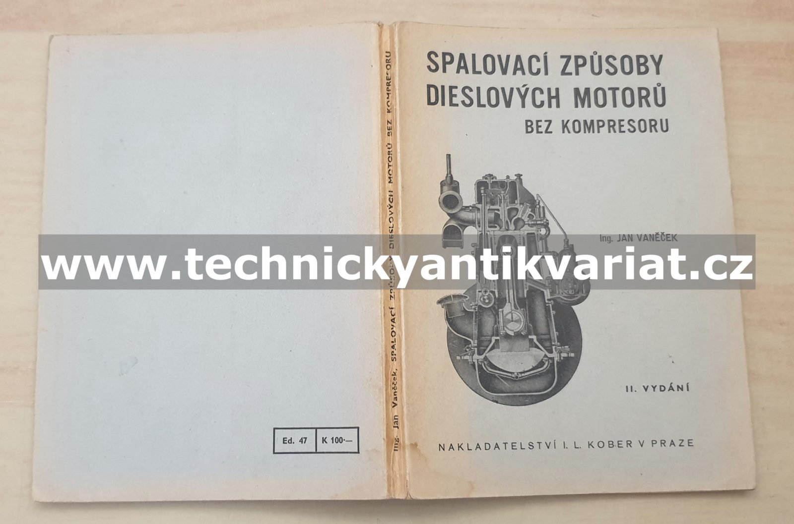 Spalovací způsoby dieslových motorů bez kompresoru bez kompresorů - Jan Vaněček (1945)
