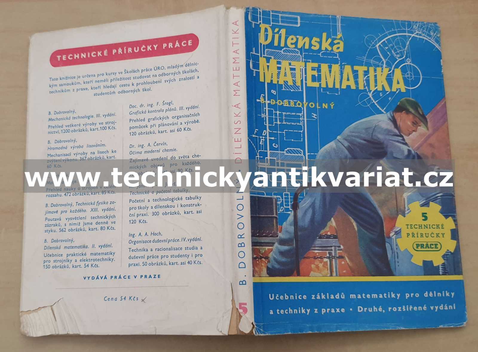 Dílenská matematika - Bohumil Dobrovolný (1949)