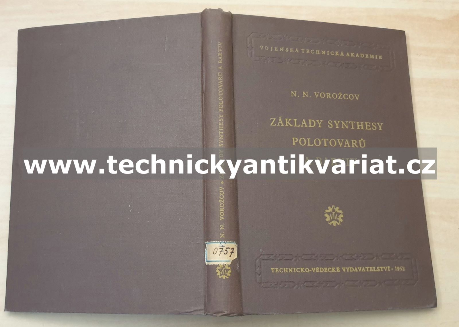 Základy synthesy polotovarů a barviv I. - N.N.Vorožcov (1952)