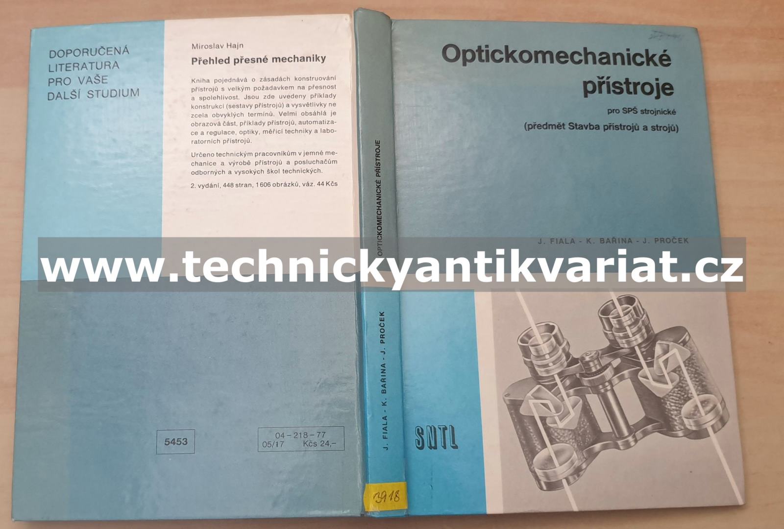 Optomechanické přístroje - Fiala, Bařina, Proček (1977)