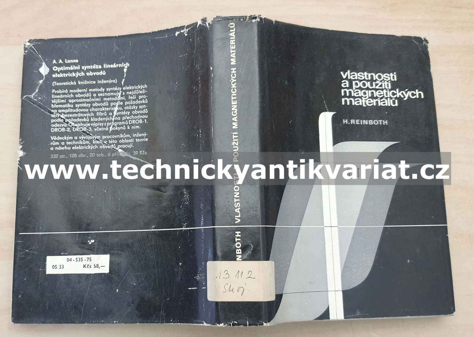 Vlastnosti a použití magnetických materiálů - H.Reinboth (1975)