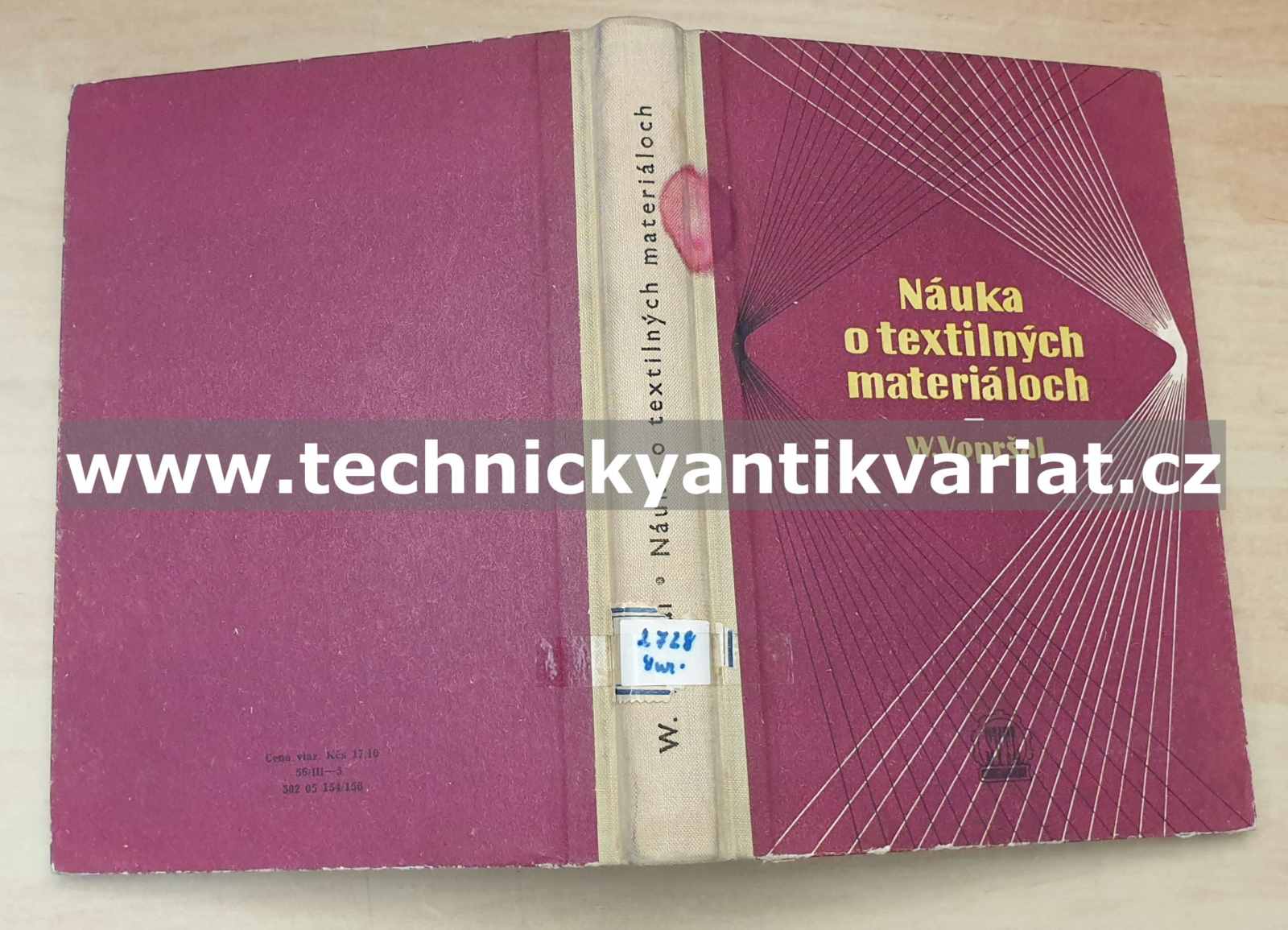 Náuka o textilných materiáloch - Willi Vopršal (1953)