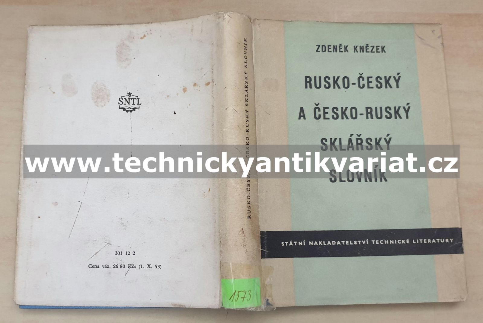Rusko-český a česko-ruský sklářský slovník - Zdeněk Kněžek (1954)