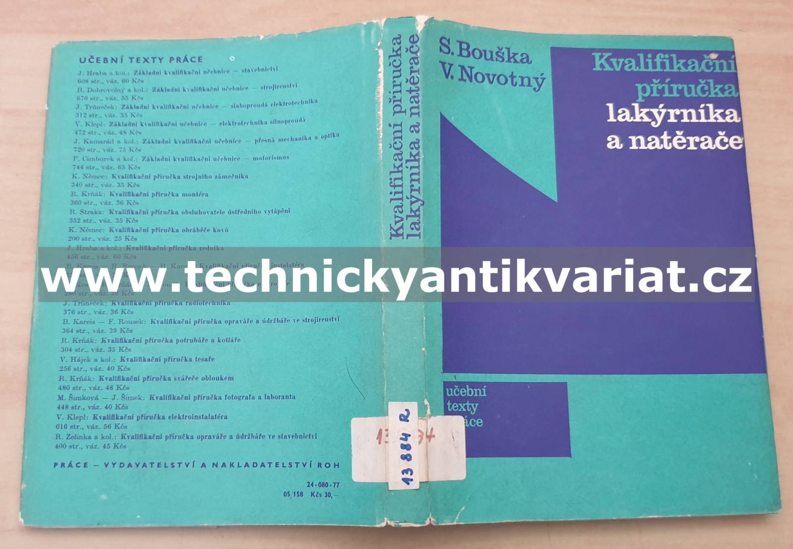 Kvalifikační příručka lakýrníka a natěrače - Bouška, Novotný (1977)