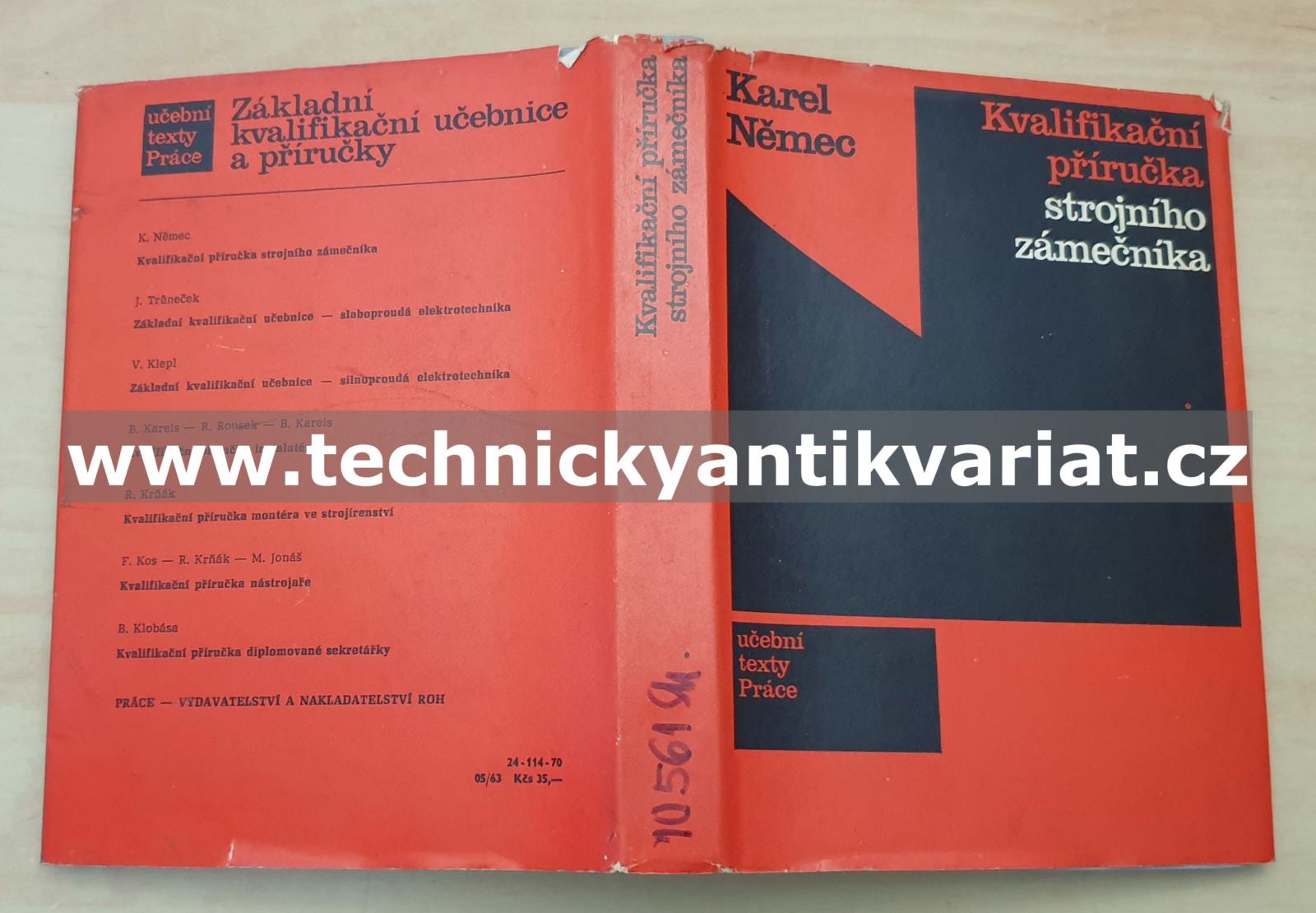 Kvalifikační příručka strojního zámečníka - Karel Němec (1970)