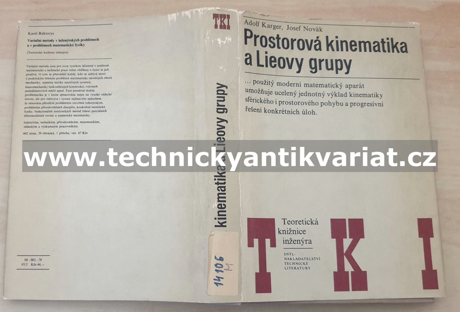 Prostorová kinematika a Lieovy grupy - Karel, Novák (1978)